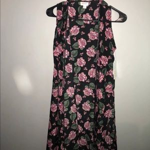 NWT LuLaRoe XS Joy Floral Black Background